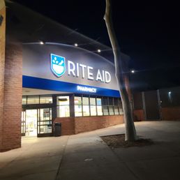 the entrance to rite aid pharmacy