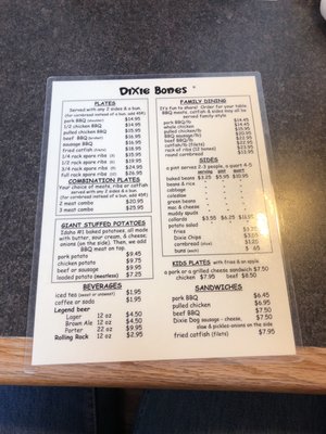 Menu photo 2 Dixie Bones BBQ Woodbridge, VA