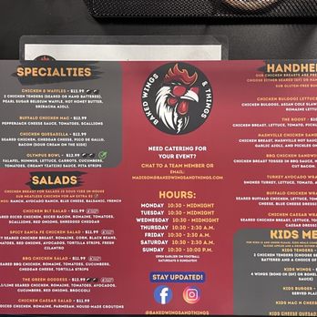 Baked Wings & Things - Menu - Chicken Wings Near Me - Madison, Wisconsin Baked Wings & Things - Menu - Chicken Wings Near Me - Madison, Wisconsin