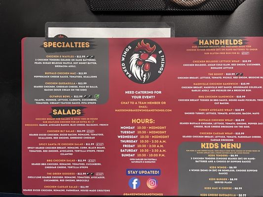 Menu photo 1 Baked Wings & Things Madison, WI Menu photo 1 Baked Wings & Things Madison, WI