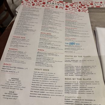 Barbusa - Italian Near Me - San Diego, California Barbusa - Italian Near Me - San Diego, California