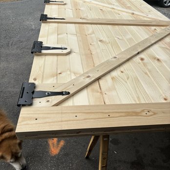 Lewis Auction - Barn door made from materials purchased at Lewis Auctions - Auction Houses Near Me - Elizabethtown, Kentucky