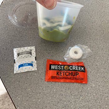 Terry & Maxine's - Thought putting a lifesaver there would also help get a gauge for how small the portion is. - New American Near Me - Turner, Maine