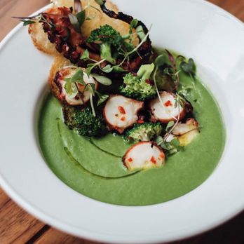 The Chase - Broccoli soup as advertised on their social media page - Seafood Near Me - Toronto, Ontario