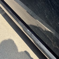 Scratches on lower side door and running board