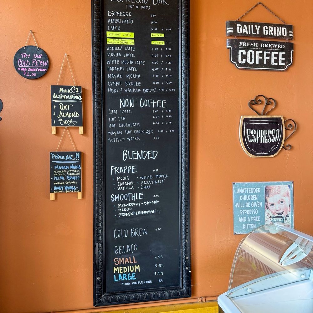 Coppertown Coffee and Gelato. - Menu - Desserts Near Me - Jerome, Arizona
