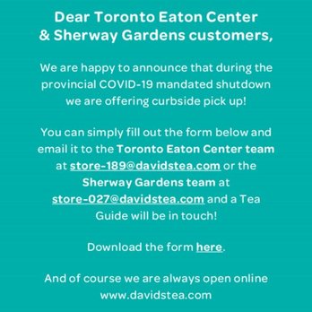 DAVIDsTEA - Tea Rooms Near Me - Toronto, Ontario DAVIDsTEA - Tea Rooms Near Me - Toronto, Ontario