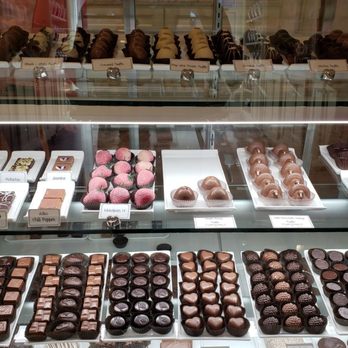 Edie Bee's Confection Shop - Chocolate counter. The truffles are amazing! - Candy Stores Near Me - Lewes, Delaware Edie Bee's Confection Shop - Chocolate counter. The truffles are amazing! - Candy Stores Near Me - Lewes, Delaware