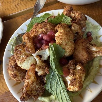 The Exchange Restaurant - Cauliflower with Zhoug aioli & mint - Breakfast & Brunch Near Me - Los Angeles, California The Exchange Restaurant - Cauliflower with Zhoug aioli & mint - Breakfast & Brunch Near Me - Los Angeles, California