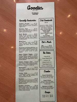 Menu photo 2 Goodies Eatery Tallahassee, FL Menu photo 2 Goodies Eatery Tallahassee, FL