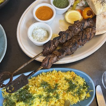The Peacock - Harris marinated beef and saffron rice - Mediterranean Near Me - Austin, Texas The Peacock - Harris marinated beef and saffron rice - Mediterranean Near Me - Austin, Texas