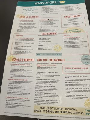 Menu photo 1 Eggs Up Grill Hope Mills, NC Menu photo 1 Eggs Up Grill Hope Mills, NC