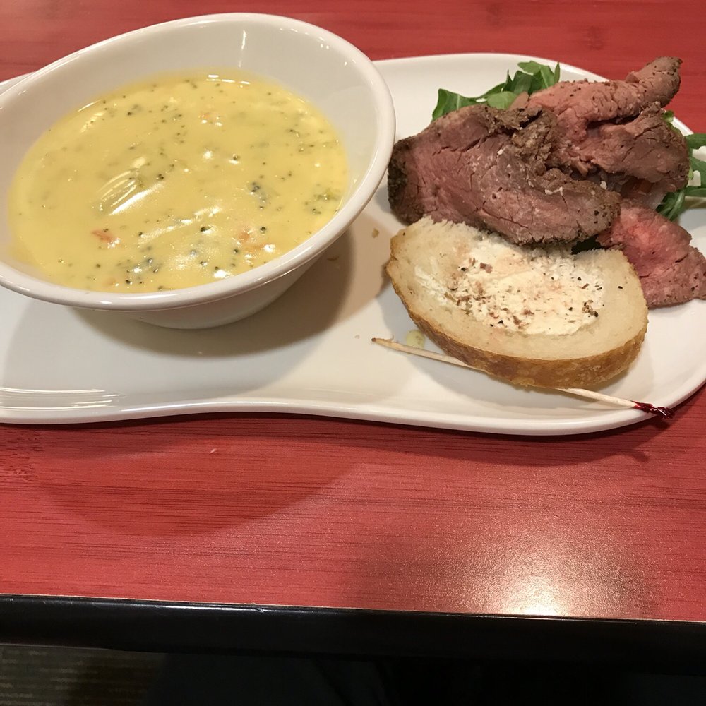 Panera Bread - Steak n Arugula with Broccoli Cheddar soup - Sandwiches Near Me - Rego Park, New York Panera Bread - Steak n Arugula with Broccoli Cheddar soup - Sandwiches Near Me - Rego Park, New York