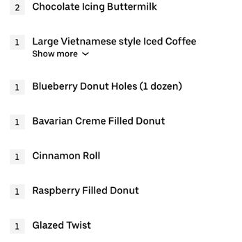 Donut Club - A list of what we ordered - Donuts Near Me - San Dimas, California