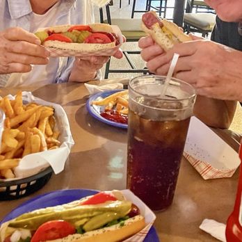 D's Six Pax & Dogz - Many creative dog recipes on poppy-seed buns. I think our third was a build-your-own with sauerkraut. - Pubs Near Me - Pittsburgh, Pennsylvania