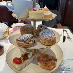 Scoff & Banter Tea Rooms - Traditional Tea (two people) - photo doesn't show four savory dishes that preceded this.