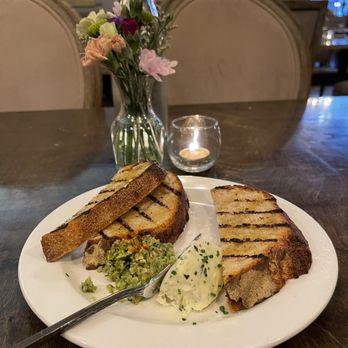 Gander and Ryegrass - Bread by Erica with butter and tapenade @ Gander & Ryegrass. - Italian Near Me - Spokane, Washington Gander and Ryegrass - Bread by Erica with butter and tapenade @ Gander & Ryegrass. - Italian Near Me - Spokane, Washington
