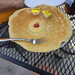 Wow! Special of day - pineapple upside down pancake