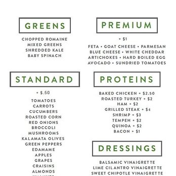 Greenline - Salad Near Me - Oxford, Mississippi