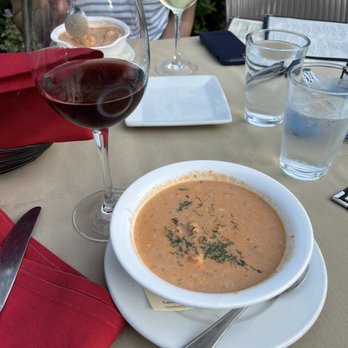 Robins Restaurant - The Salmon bisque - New American Near Me - Cambria, California Robins Restaurant - The Salmon bisque - New American Near Me - Cambria, California