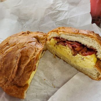 Manley's Donut Shop - Bacon and egg 10/10 - Donuts Near Me - San Jose, California