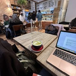 The Vaults and Garden - Matcha and table inside