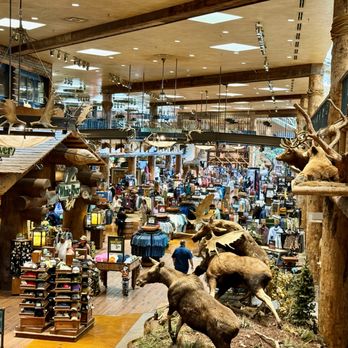 Bass Pro Shops - A view of the 1st floor from the stairs to the 2nd floor -- and this is just a partial view; there was merch behind me and around the corner - Outdoor Gear Near Me - Las Vegas, Nevada Bass Pro Shops - A view of the 1st floor from the stairs to the 2nd floor -- and this is just a partial view; there was merch behind me and around the corner - Outdoor Gear Near Me - Las Vegas, Nevada