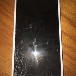 Wepair Phones - Before photo of shattered iPhone 6plus screen