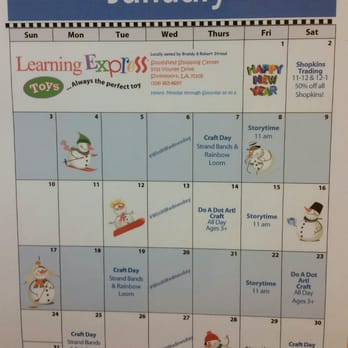 Learning Express Toys - January Calendar of Events - Toy Stores Near Me - Shreveport, Louisiana Learning Express Toys - January Calendar of Events - Toy Stores Near Me - Shreveport, Louisiana