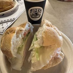 Jive’s Cafe - Turkey sandwich w/ caramel latte.