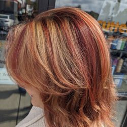 Hair Cuttery - Red Chunky
