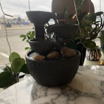 Tea Zone Bakery & Cafe - tiny fountain on our table :) - Bakeries Near Me - Columbus, Ohio