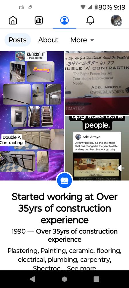 Slide of Double A Contracting