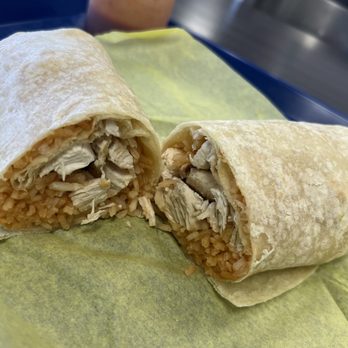 Rita's Mexican Food - Grilled chicken & rice off the "Extra Lite" menu. Good burrito. & good red hot sauce - Mexican Near Me - El Cajon, California