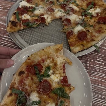 Revelry - Spicy Burrata pizza - Wine Bars Near Me - Bozeman, Montana