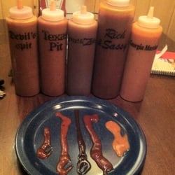 Famous Dave's Bar-B-Que - Famous Dave's - Grand Junction, CO - Sauce sampling