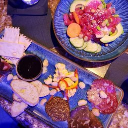 Charcuterie and poke Charcuterie and poke
