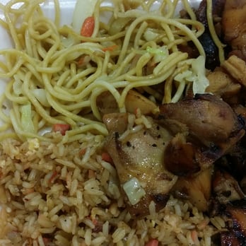 Famous Wok - chicken, rice, and vegetables in a styrofoam container - Chinese Near Me - Anchorage, Alaska