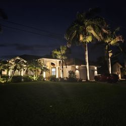 Artistic Visions Lighting - New lights for my pillars and palm trees.