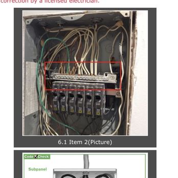 Fort South Inspection Services - The incorrect panel wiring - Home Inspectors Near Me Fort South Inspection Services - The incorrect panel wiring - Home Inspectors Near Me