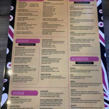 Nacho Kat - Menu front - Latin American Near Me - Covington, Louisiana