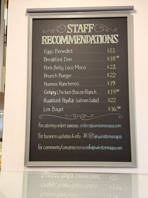 Menu photo 6 Winston’s Cafe & Bakery Napa, CA Menu photo 6 Winston’s Cafe & Bakery Napa, CA