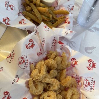 Captain Crab - Fried pickles and popcorn shrimp - Seafood Near Me - Knoxville, Tennessee Captain Crab - Fried pickles and popcorn shrimp - Seafood Near Me - Knoxville, Tennessee