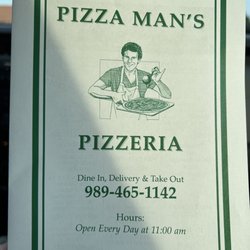 The Pizza Man - Menu