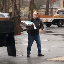 Pelkey and Son's Lawncare and Property Maintenance - Doing a little Salt work to make things safe.
