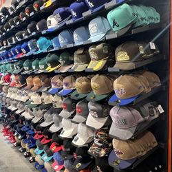Snipes - Hats galore.