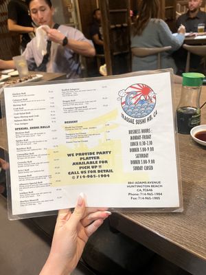 Menu photo 7 Irassae Sushi Huntington Beach, CA