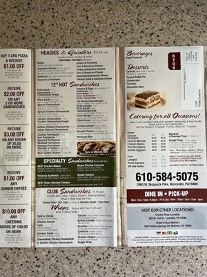 Menu photo 2 Nico's Pizza Worcester Worcester, PA Menu photo 2 Nico's Pizza Worcester Worcester, PA