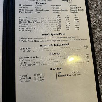 Bella's Pizza Villa - Pizza Near Me - Murrieta, California