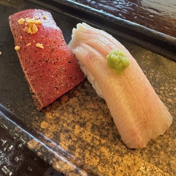 Koto Sushi&Ramen - The nigiri wasn't that great. Peppered Tuna and Albacore - Salad Near Me - Spring, Texas